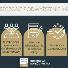 Uproszczone podwyższenie kapitału zakładowego: od postanowień umowy, przez subskrypcję, oświadczenie, procedurę, po rejestrację w KRS.