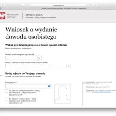 Wniosek o wydanie dowodu osobistego dla dziecka. Formularz online do złożenia wniosku o nowy dokument tożsamości.