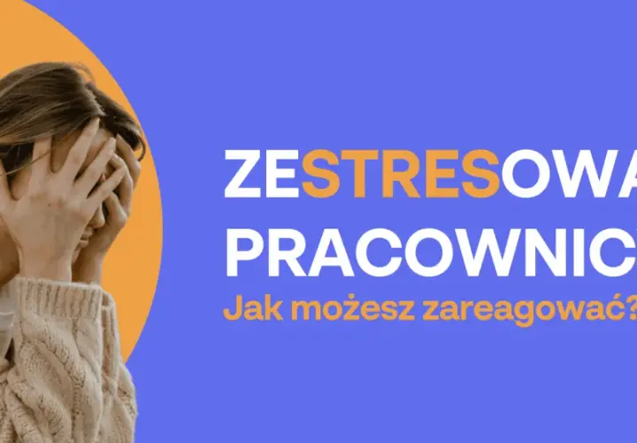 Kobieta z rękami na twarzy, symbolizująca stres.