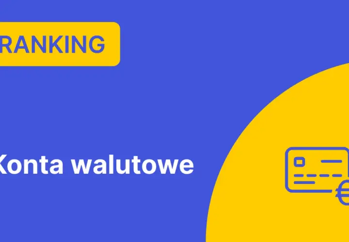 Niebieski baner z napisem "RANKING" i ikoną karty płatniczej z symbolem euro.