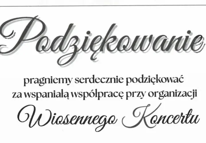 Eleganckie podziękowanie z kwiatową ramką i napisem "Podziękowanie".