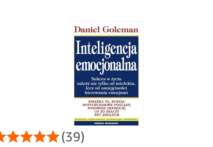 Okładka książki "Inteligencja emocjonalna" Daniela Golemana.