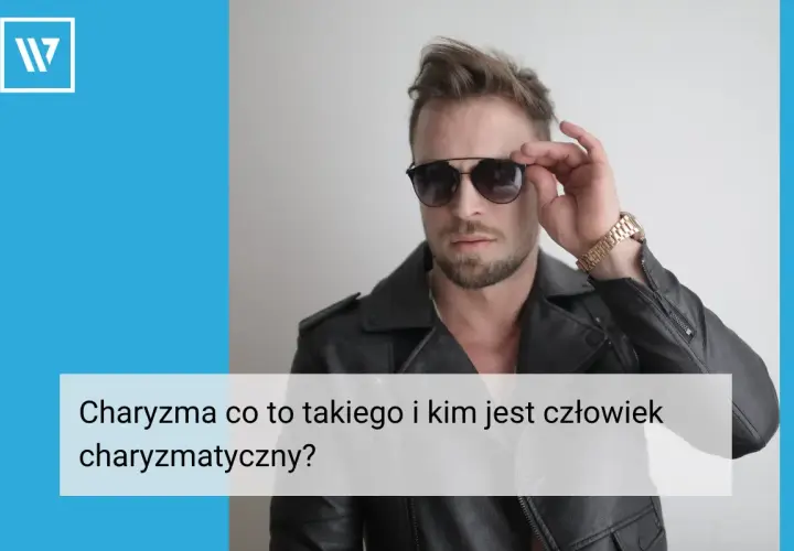Charyzmatyczny mężczyzna w okularach przeciwsłonecznych i skórzanej kurtce.