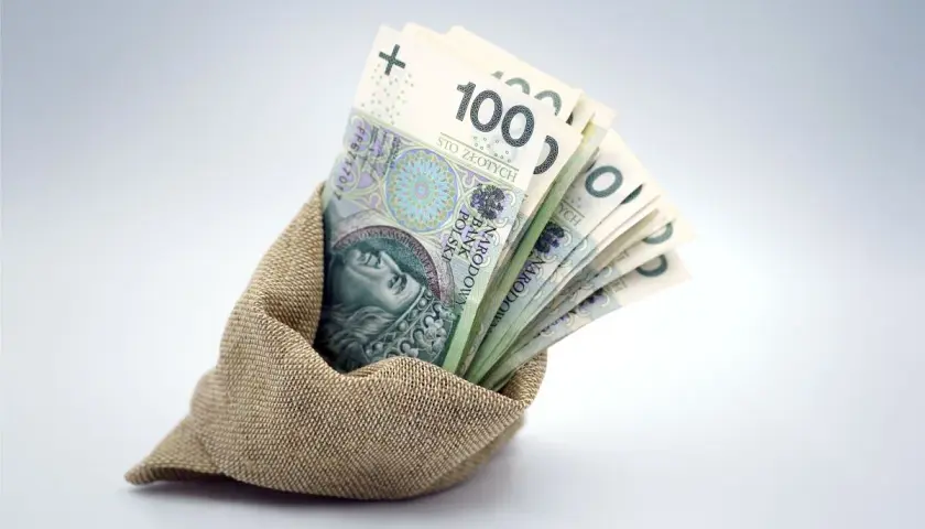 Plik banknotów 100 zł w worku. Czy to zapowiedź nowych zasad orzekania o niepełnosprawności i wsparcia finansowego?
