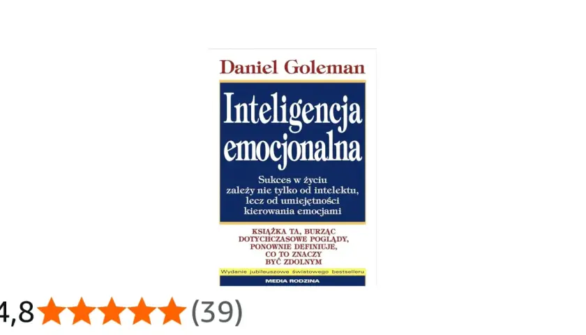 Okładka książki "Inteligencja emocjonalna" Daniela Golemana.