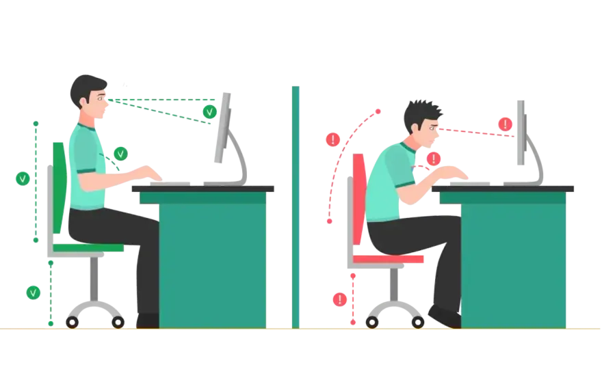 Ergonomia miejsca pracy - Ustaw biurko i pracuj bez bólu!
