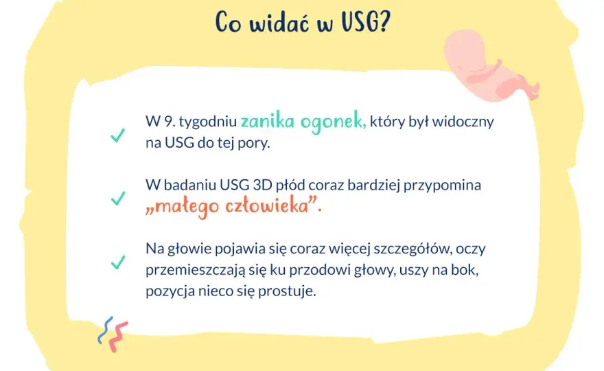 9 tydzień ciąży - objawy, rozwój i kiedy do lekarza?