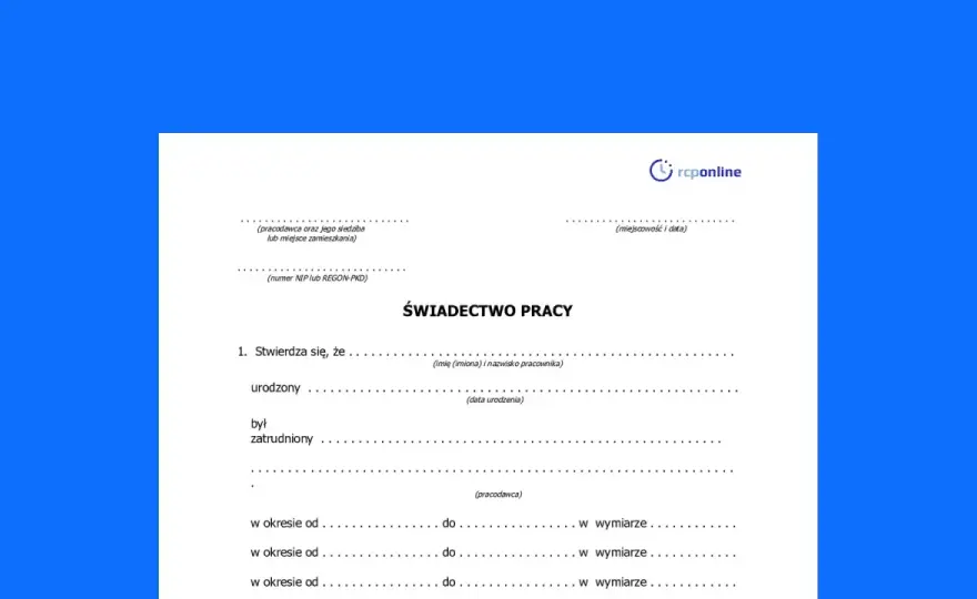 Świadectwo pracy a umowa zlecenie - Czy zawsze dostaniesz?