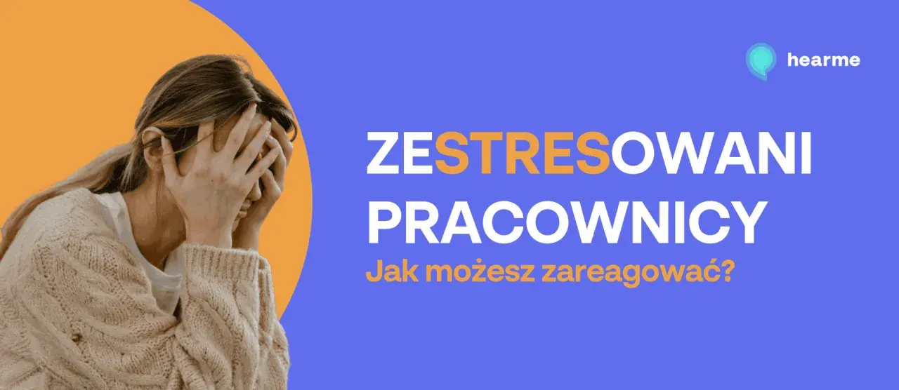 Kobieta z rękami na twarzy, symbolizująca stres.