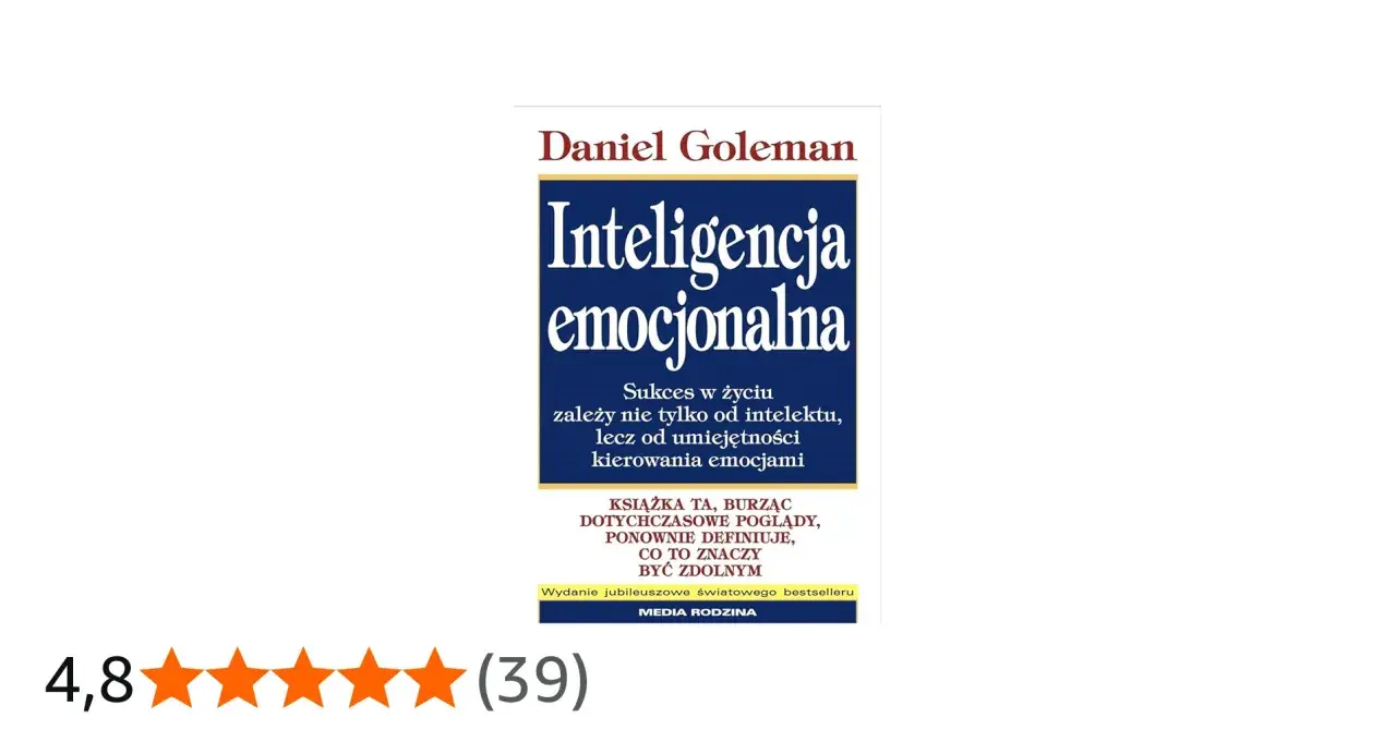 Okładka książki "Inteligencja emocjonalna" Daniela Golemana.