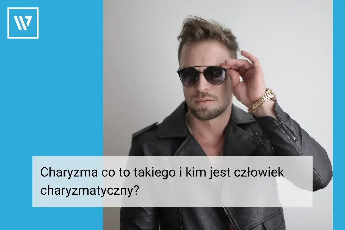 Charyzmatyczny mężczyzna w okularach przeciwsłonecznych i skórzanej kurtce.