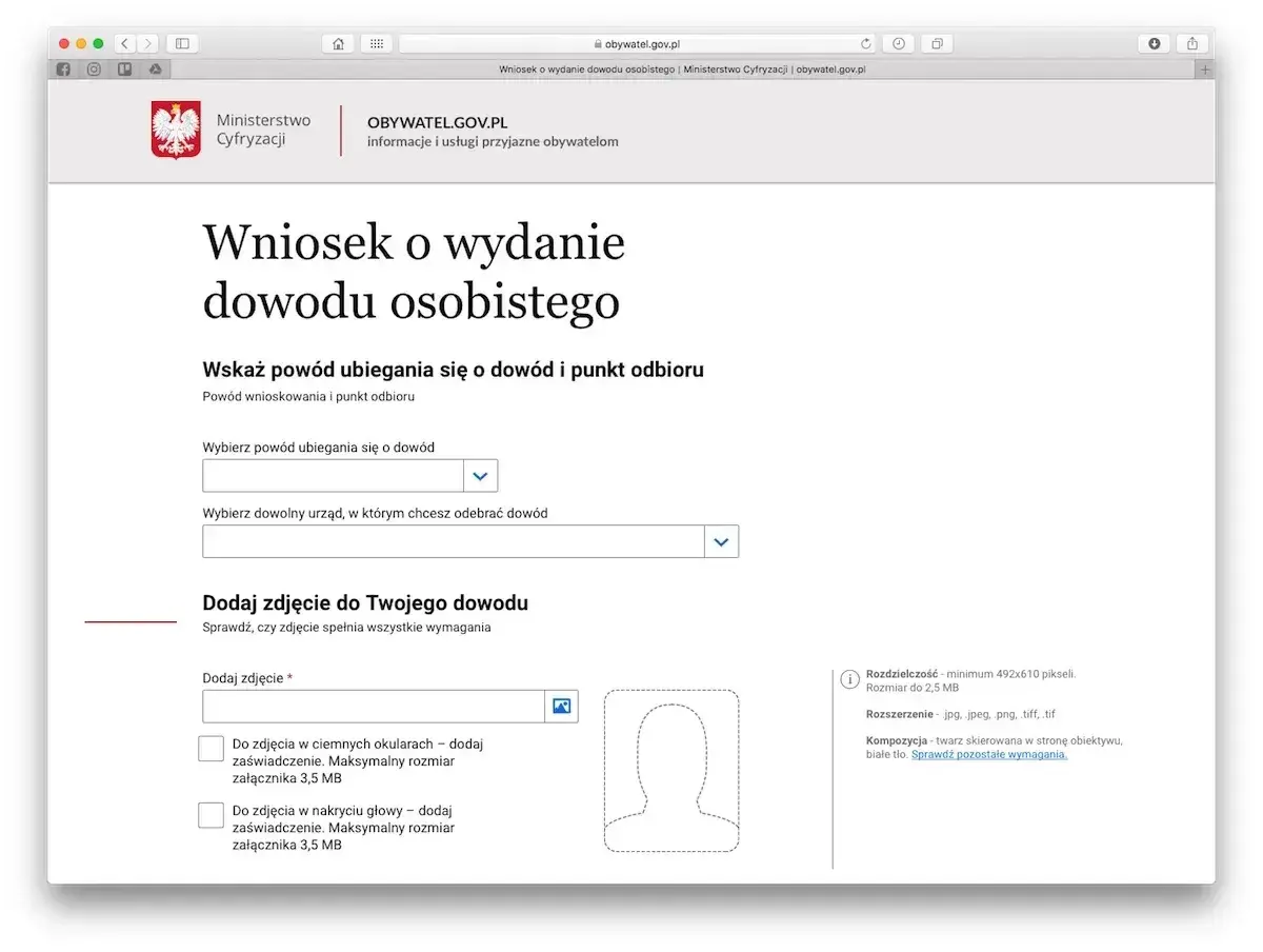 Wniosek o wydanie dowodu osobistego dla dziecka. Formularz online do złożenia wniosku o nowy dokument tożsamości.