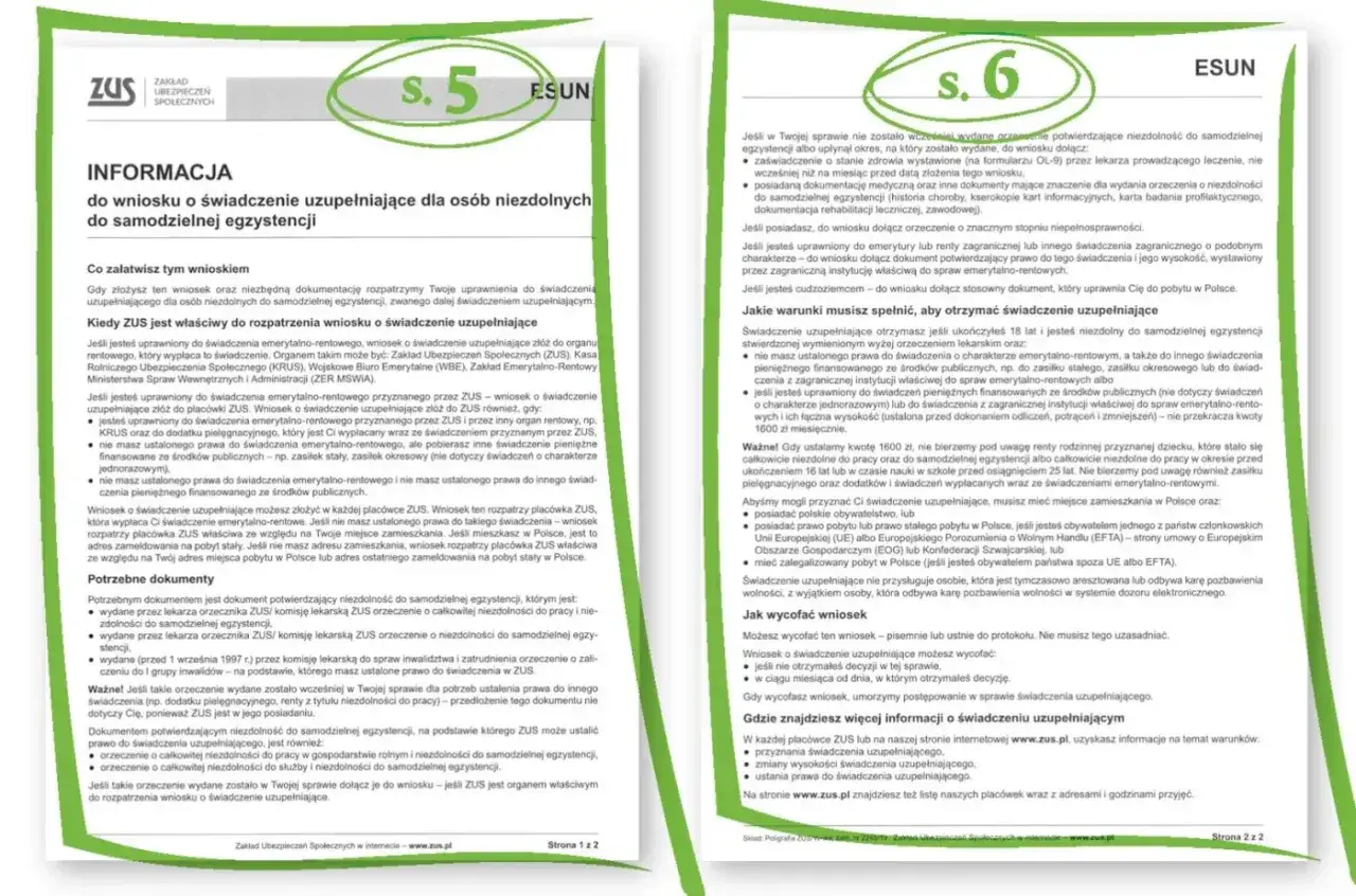 Informacje o świadczeniu uzupełniającym dla osób niezdolnych do samodzielnej egzystencji. Wniosek o 500 plus dla niepełnosprawnych.